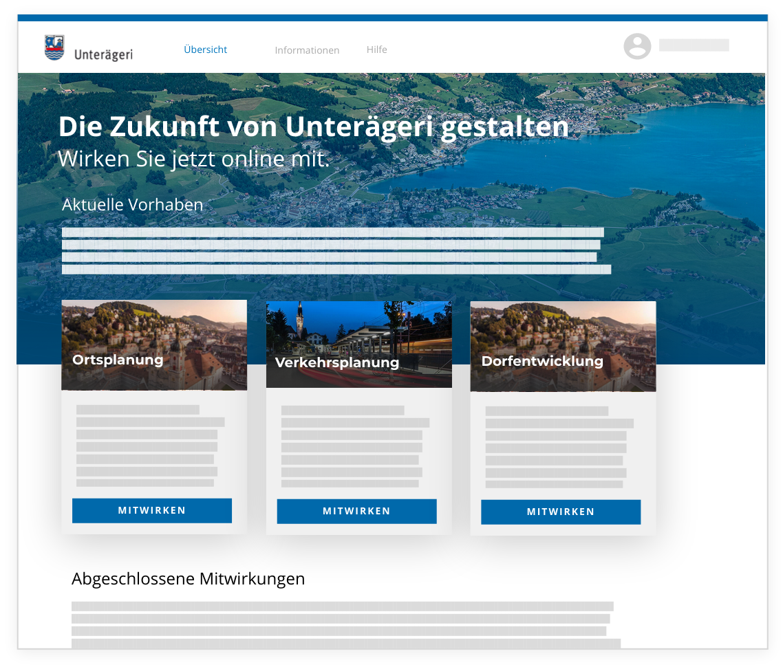 Zentrales Organisationsportal